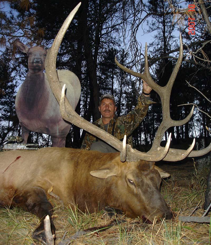When a bull answers but won't commit, Jerry pops open the Eichler Elk Decoy.