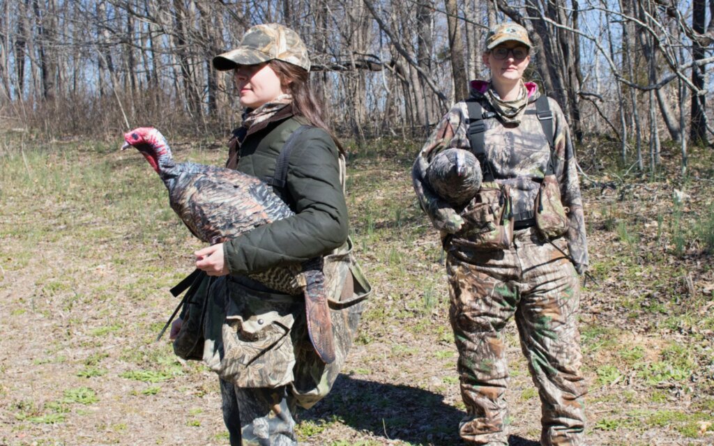 Carry a turkey decoy in whichever way makes you the most comfortable.