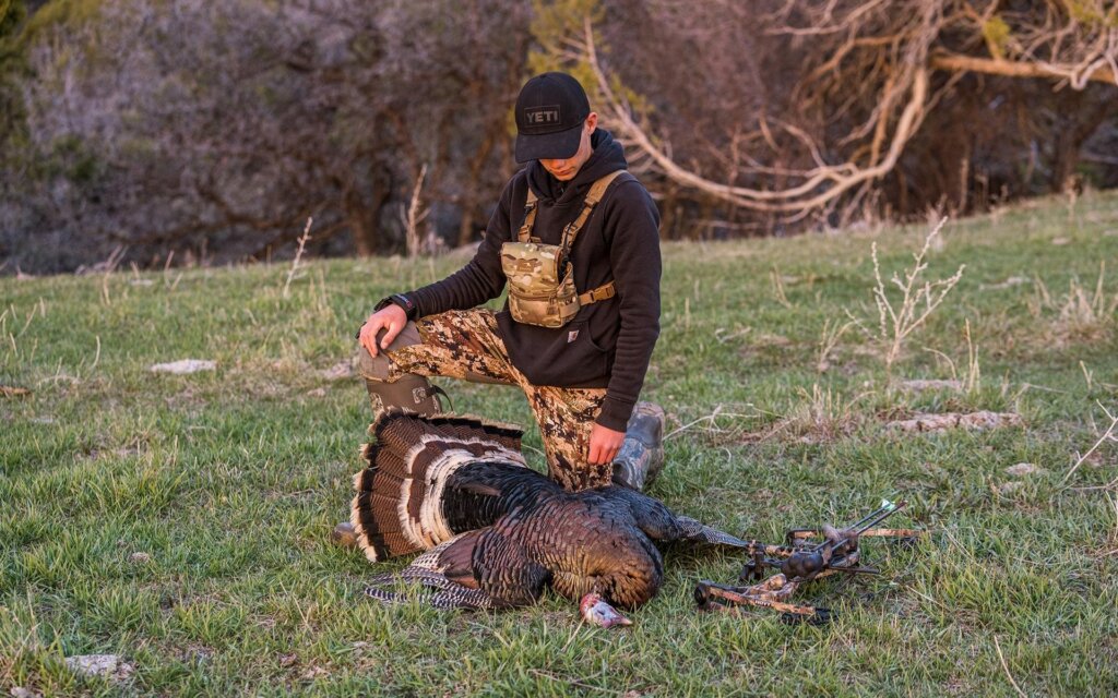 Speak softly when talking to late season gobblers. Some soft yelping is oftentimes enough to get their attention.