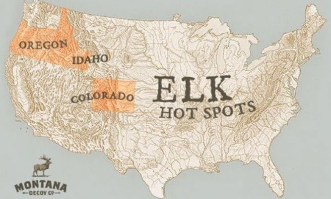 Elk hunting hot spots.